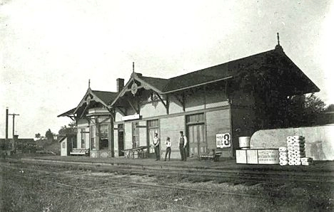 CN Depot at Hudson MI